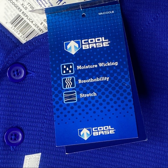 Majestic NWT XL Dodgers Replica Cool Base Jersey - Picture 7 of 7